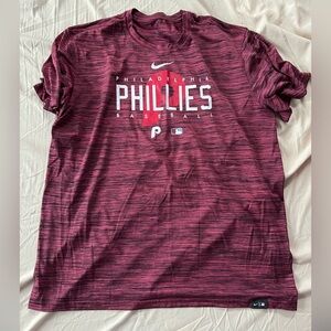 Philadelphia Phillies Nike Maroon Tee